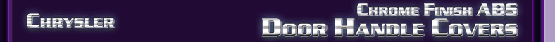Chrysler Door Handle Covers